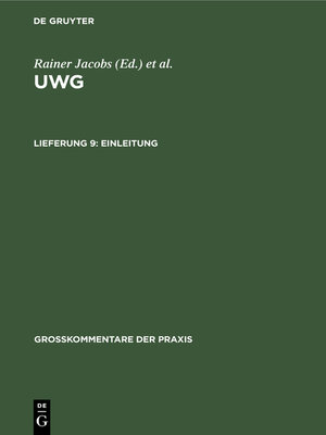 cover image of Einleitung
